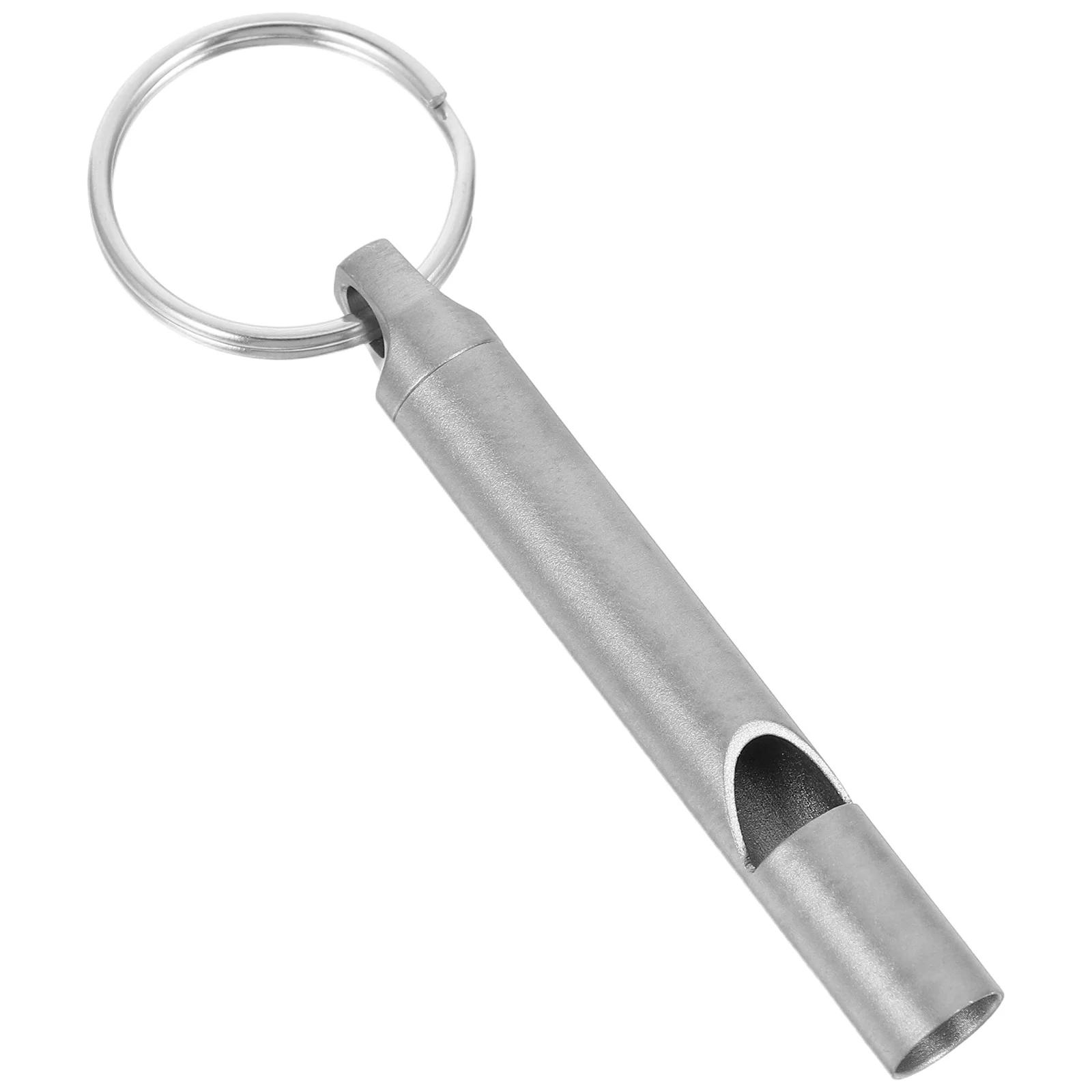 Segnalazione di sopravvivenza con fischio esterno di emergenza in lega di titanio forte per campeggio, escursionismo, addestramento per animali domestici, controllo silenzioso dei cani