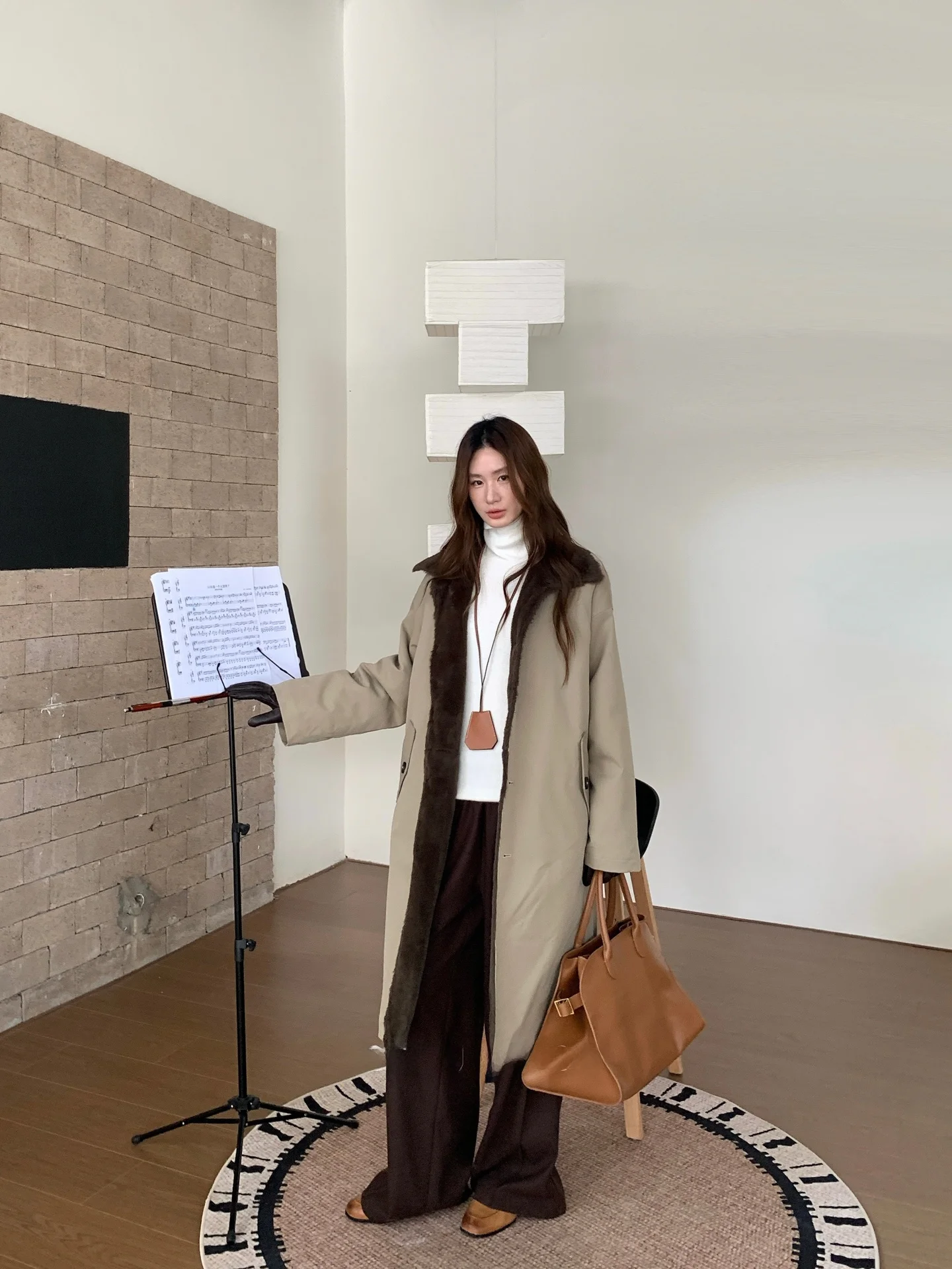 

TCCW Faionable Длинное двустороннее женское однотонное пальто Sli Повседневная верхняя одежда из полиэфирного волокна Thiened Зимнее пальто