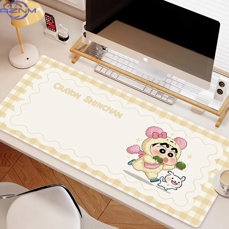 Cute Crayon Shin-Chan Mouse Mat Girls High-value Oversized Desk Mat Dormitory Computer Mat Customized Cartoon