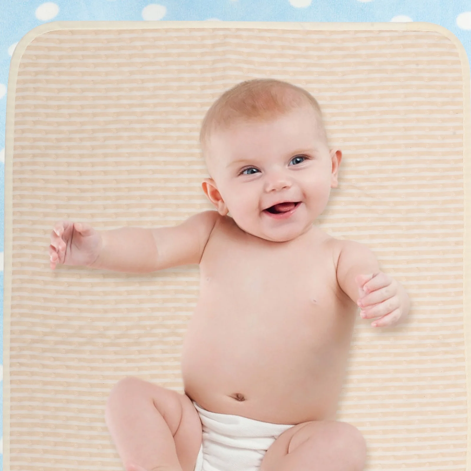 

Skin-friendly Pad Safe Baby Mat Cotton Portable Star Pattern Washable Piss Infant Practical Comfortable