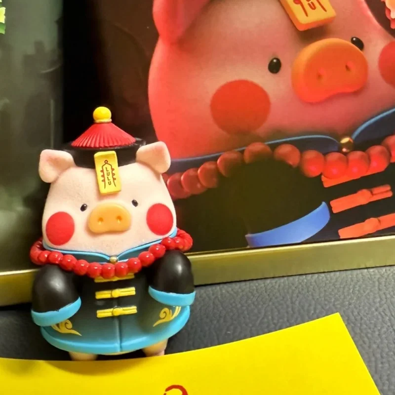 Echte ingeblikte Lulu The Piggy Surprise Can Zombie Series Action Figure Q-versie Lulu Pig Anime Toy Halloween Ghost Model Gift