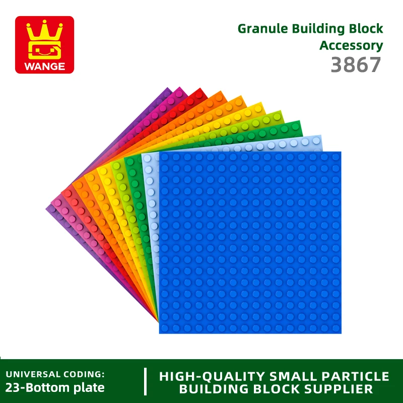 1PCS 3867 16X16 Dots 13X13CM Baseplate  Building Blocks Moc Accessories Compatible with Brick DIY Plate Board Parts Toys Gift