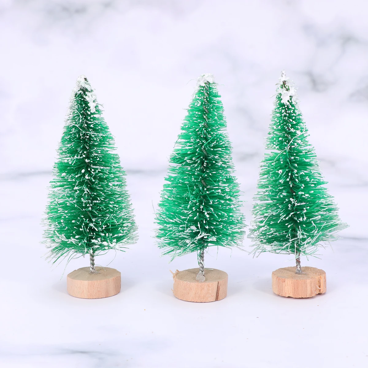 

18 pcs Christmas Tree Pcs Small Statue Eco Friendly Bright Color Reusable Portable Craft Small Christmas Tree Winter Decor