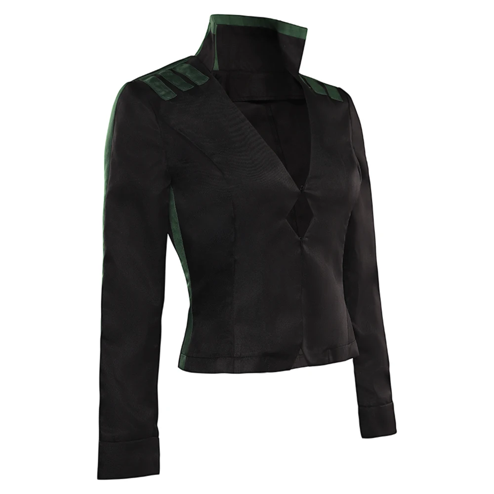 Nieuwe Mode Poison Ivy Cosplay Vrouwen Zwarte Jas Kostuum Outfits Jas Voor Volwassen Vrouwelijke Meisjes Halloween Carnaval Vermomming Pak