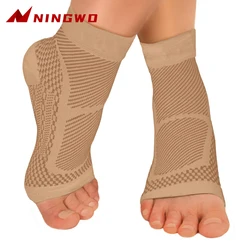 1Pair Ankle Brace Sleeve Relieves Achilles Tendonitis Joint Pain Plantar Fasciitis Sock with Foot Arch Support