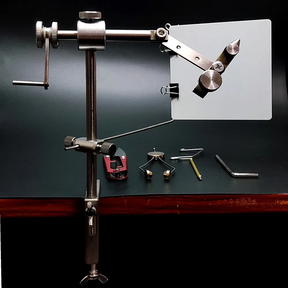 

1pc 360 Degree Rotatable Fly Tying Tool, Fly Bait Making Tool, Fly Tying Vise For Making Trout Salmon Fishing Lure