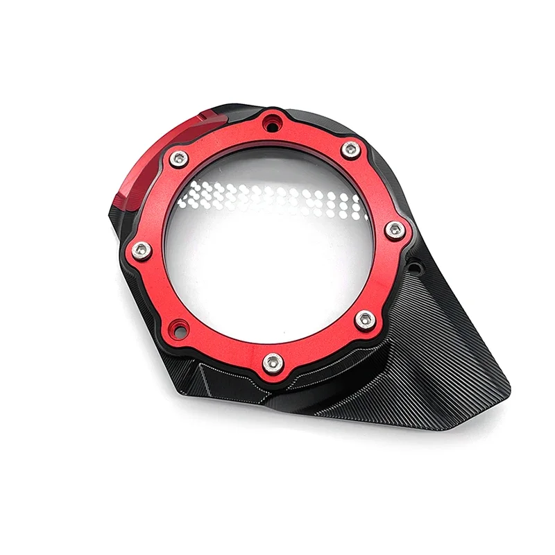 Motorcycle CNC PVC Transmission Box Cover Case Protector Disc Gearbox Fit For Vespa Sprint Primavera 125 150 2019-2024 2023 2022