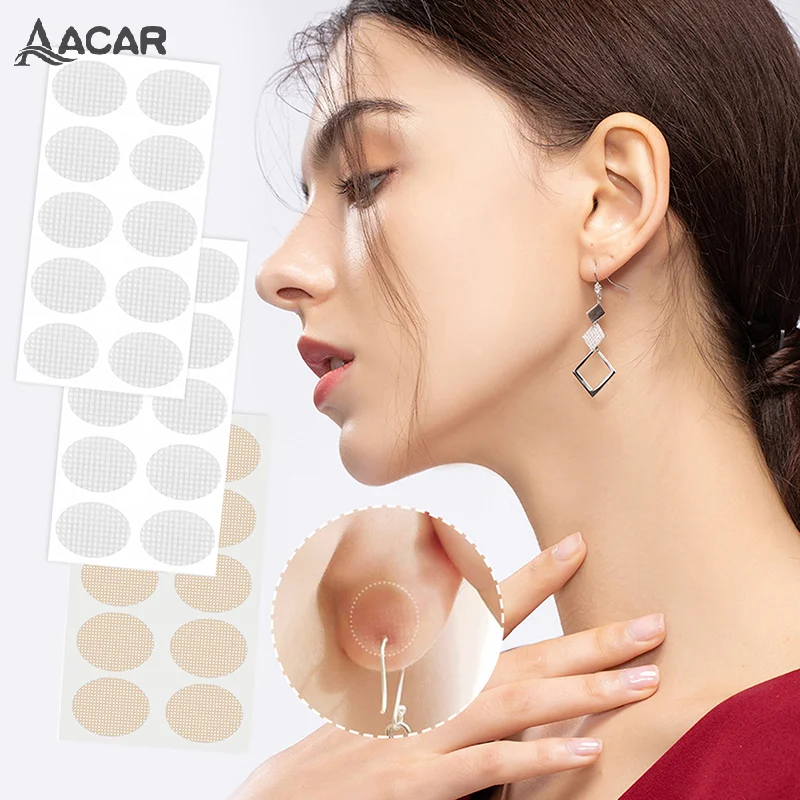 10-500 Patches Nude/Transparent Earlobe Support Stickers For Prevent Stretched Or Torn Protective Relieve Strain Daily Wear