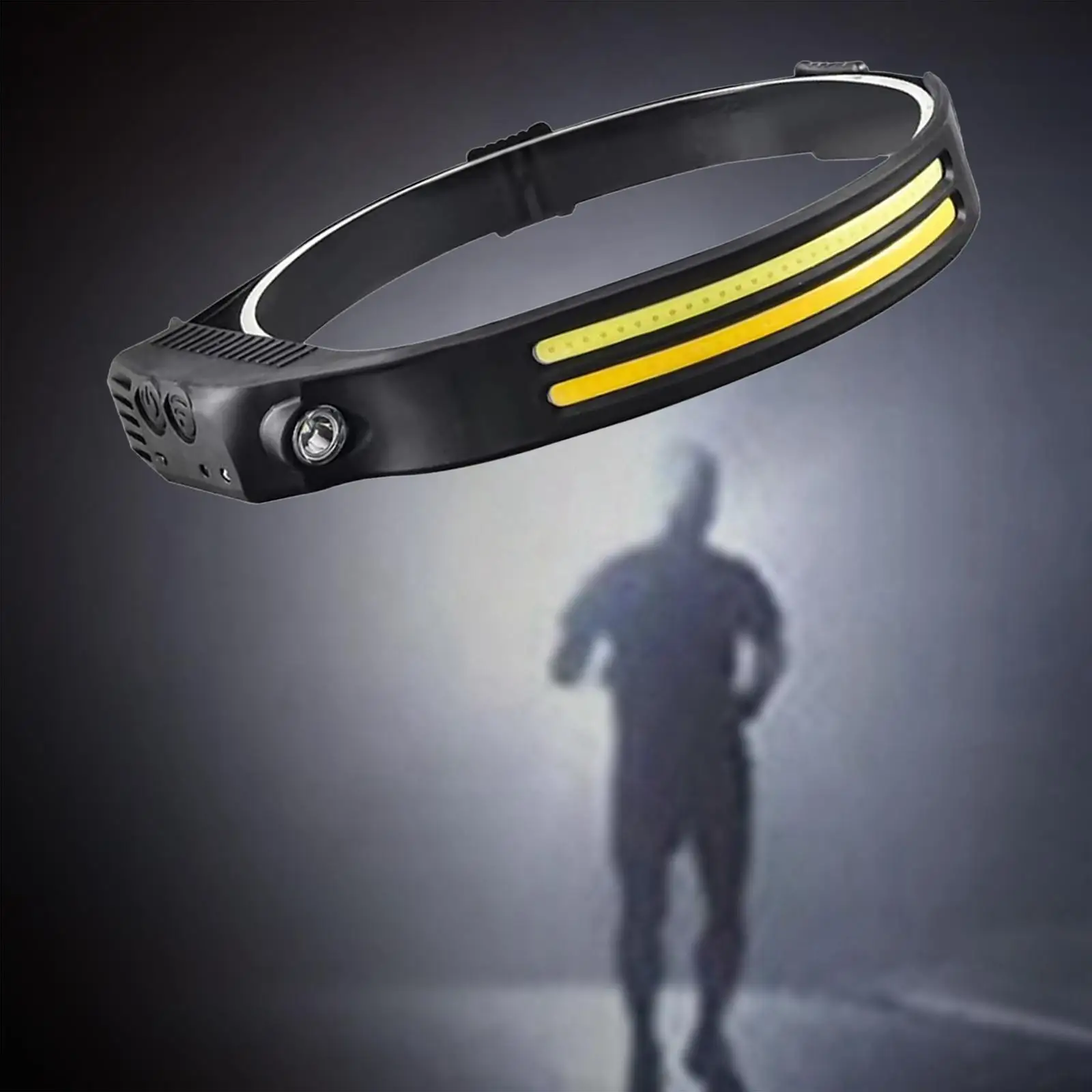 Head Lamps Flashlight COB Weatherproof 3 Lighting Modes Spotlight Headlight