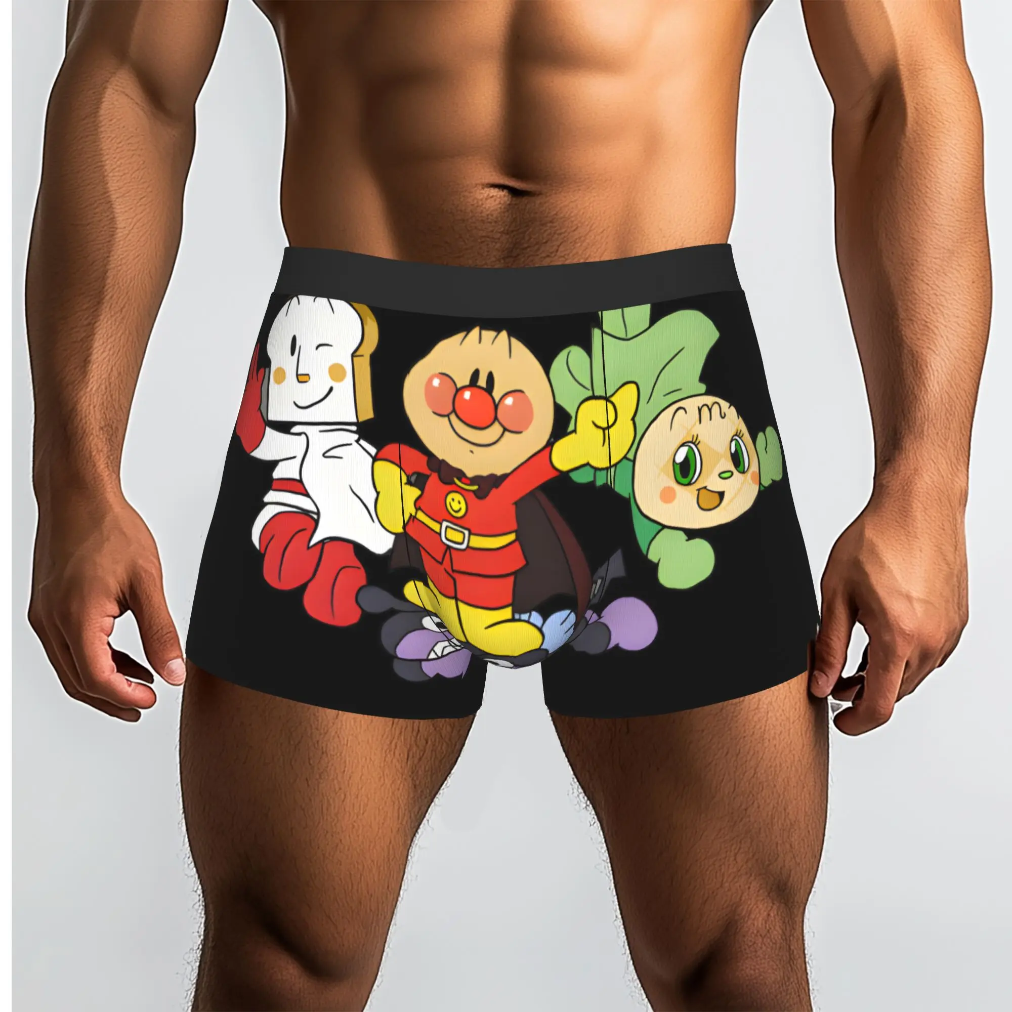 Anime Superhero anyway japan Bandai Anpanman Underpants Breathbale Panties Men's Underwear Comfortable Shorts Boxer Briefs