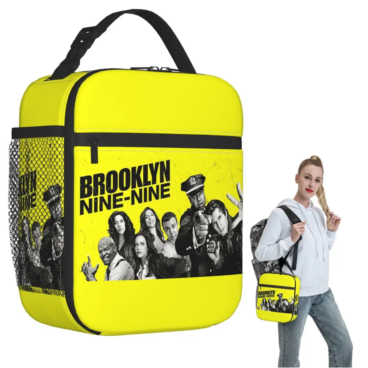 

Изолированная сумка для обеда Brooklyn Nine-Nine для женщин и детей, портативные коробки для еды, термосумка для обеда