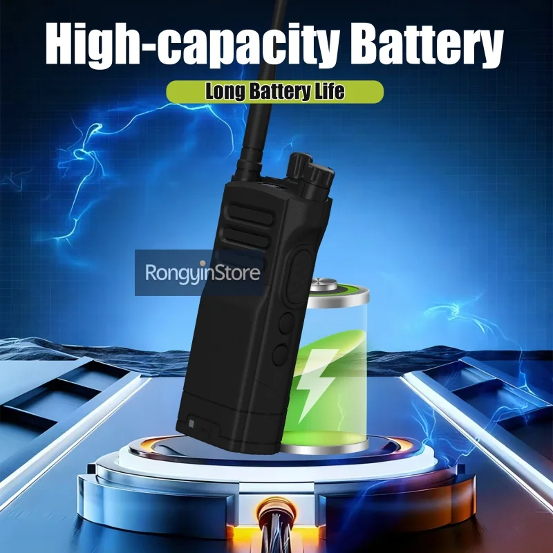 SQ-8000 12W Walkie Talkie High Power High Capacity VHF UHF AM FM Type-C Charger 128Channel Long Distance Communication Ham Radio view 5