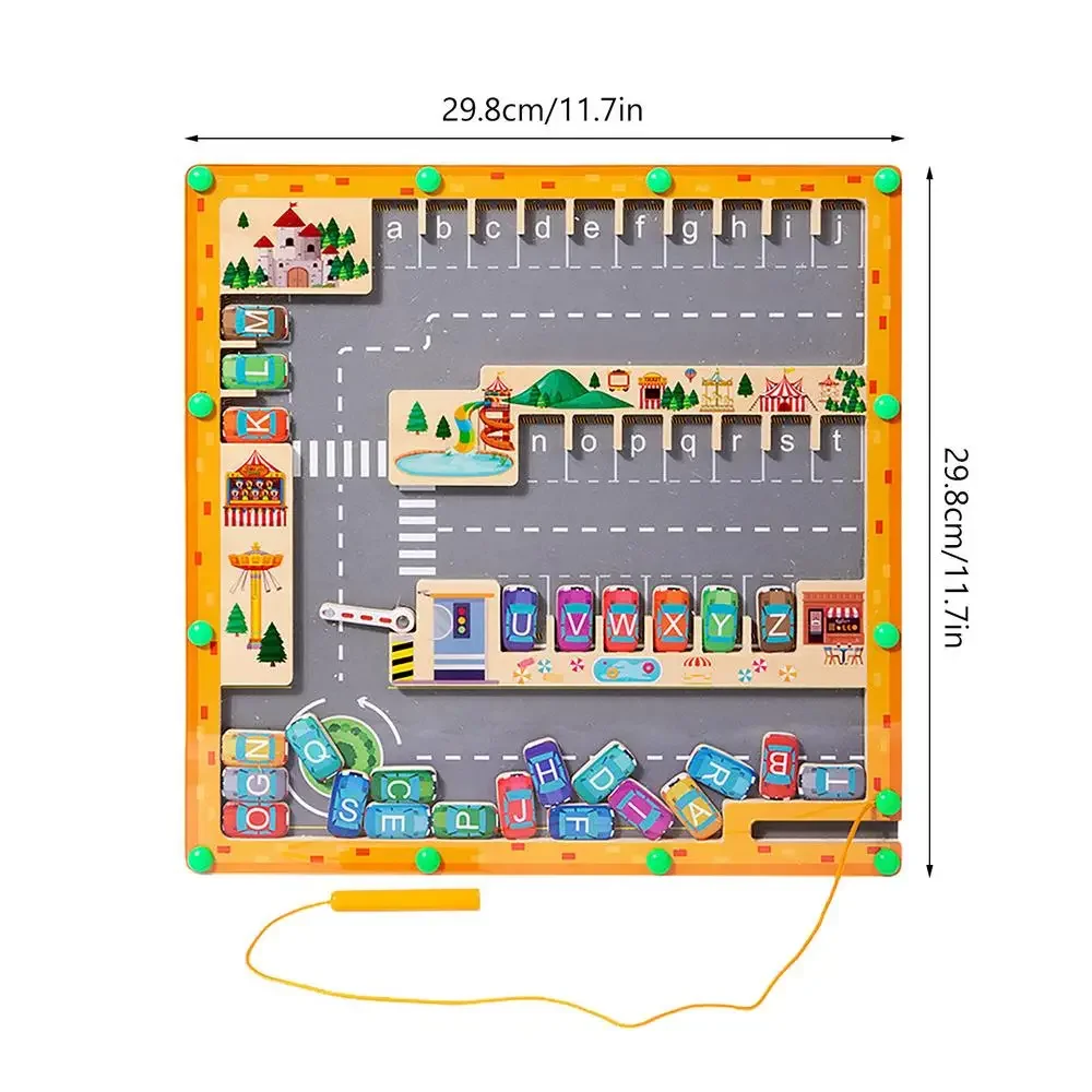 Labyrinthe magnétique Montessori en bois pour enfant de 4 ans et plus Labyrinthe magnétique Montessori en bois pour enfant de 4 ans et plus