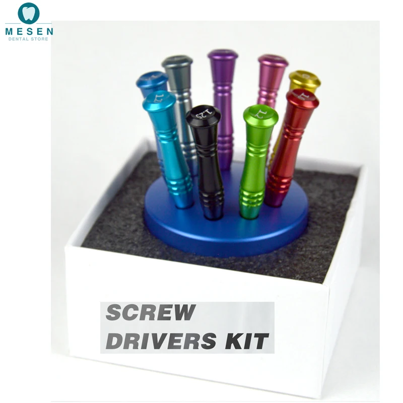 

Dental Stainless Steel Implant Screw Driver Dentistry Micro Screwdriver Tool Kit Dental implant technician screwdriver