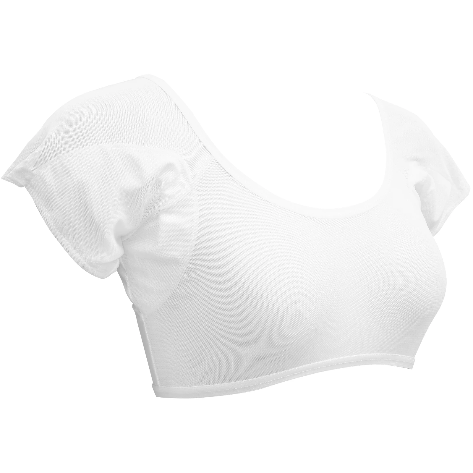 

Sweat Absorbing Vest Women White M HD027 Ultra Thin Mesh Armpit Pads Breathable Sweatproof Undershirt Stop Leakage Comfort Fit