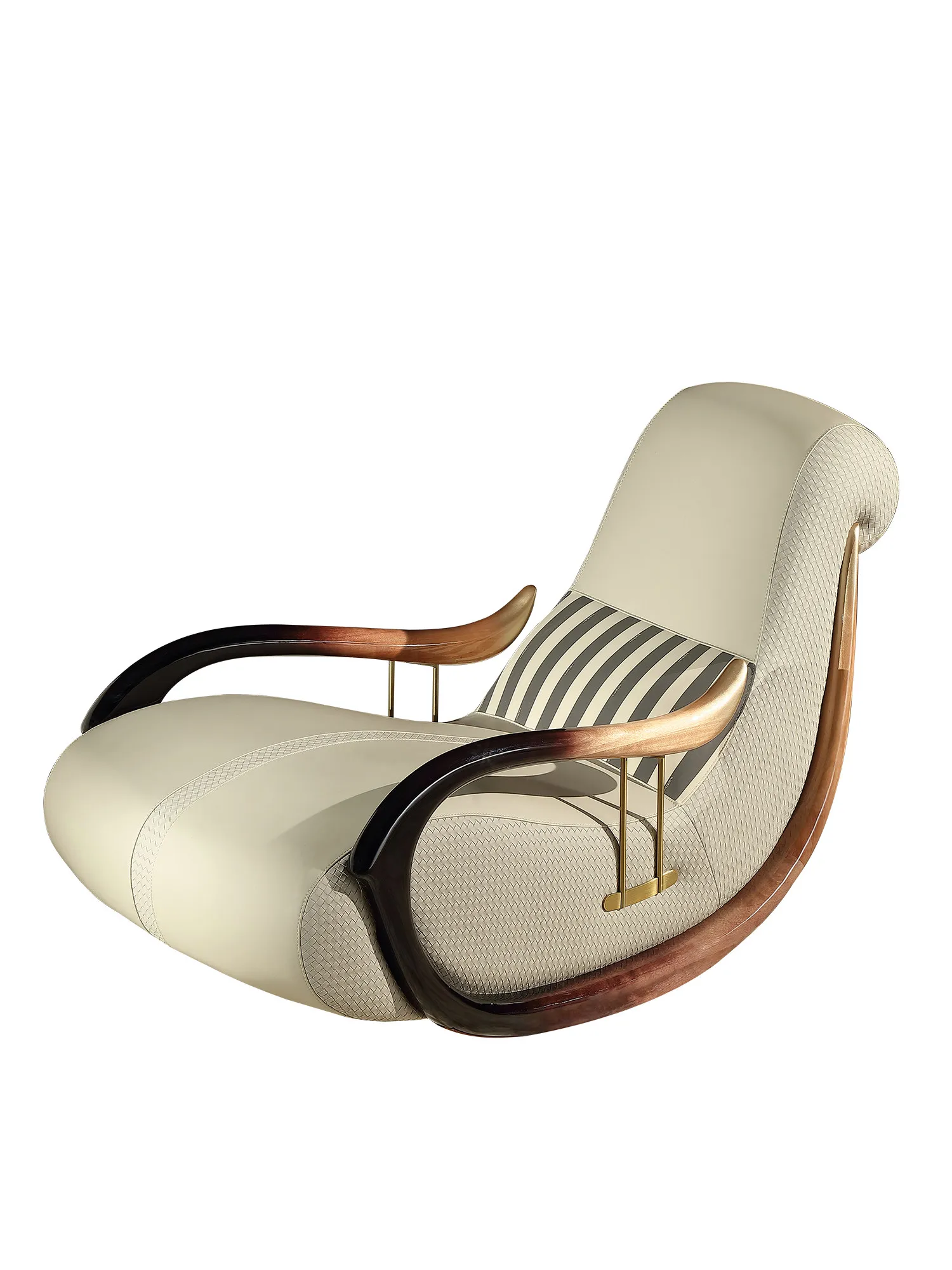 

The original design of the light luxury recliner leather casual rocking chair