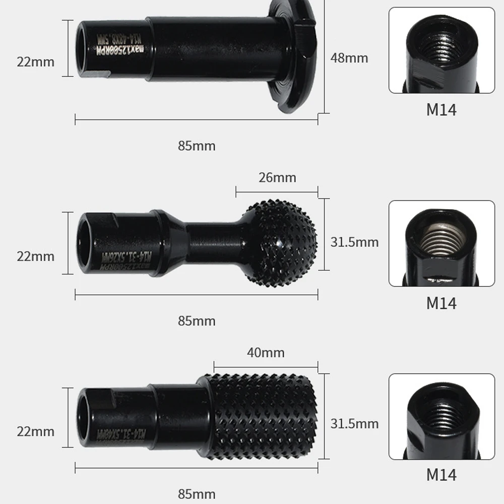 

Professional Angle Grinder Tool Kit - 3Pcs High Carbon Steel Hole Opener for Woodworking Plastics Sanding & Hollowing