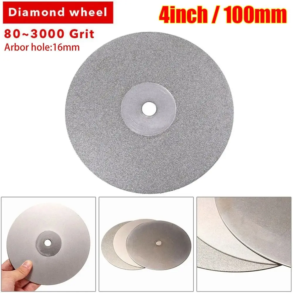 100mm 80-3000Grit Coated Grinding Disc Flat Lap Polishing Wheels For Gemstone Jewelry Glass Polishing Wheels Abrasive Disc