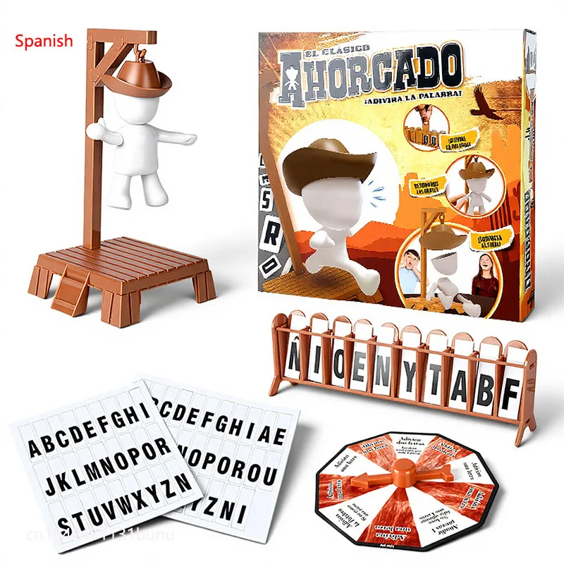 Nieuwe magnetische Hangman Mystery Word Game magnetische hanger Mystery Family Gathering Game Toy Christmas