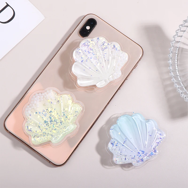 

Поддержка Etui для наушников Quicksand Shell Poignée De Téléphone Tok Griptok Поддержка Bague Accessoires Universels Mignon