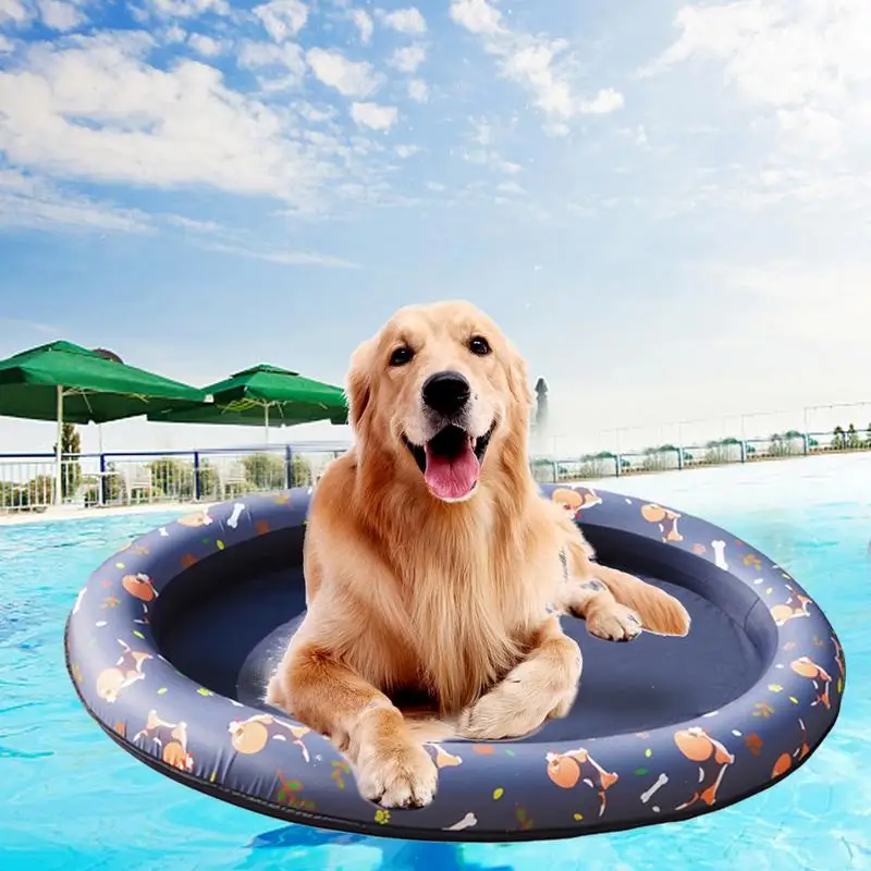 Dog Pool Float Pet Hammock Float Swimming Pool Summer Pet Swimming Pool Cooling Mat Outdoor Interactive Fountain Toy pet supplie