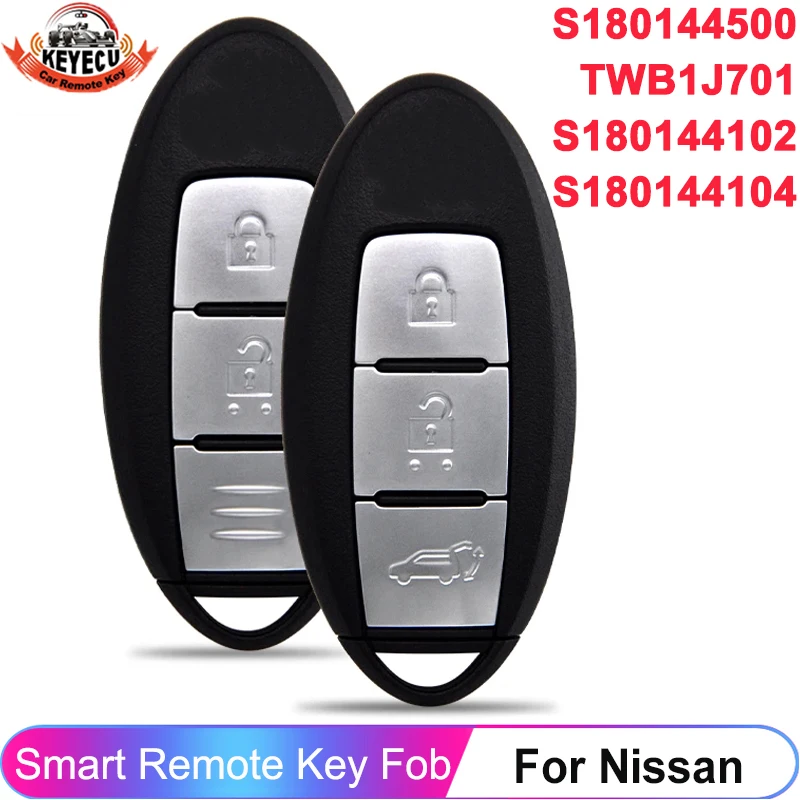 KEYECU S180144102 S180144104 S180144500 TWB1J701 For Nisan X-Trail Qashqai March K13 2014-2017 Smart 315MHz 433MHz Key Remote