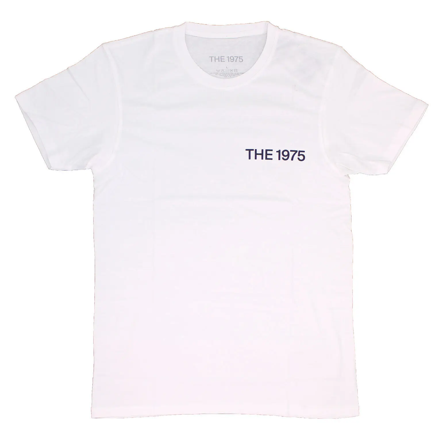 Men's 1975 A Brief Inquiry Back Print Slim Fit T shirt Large White