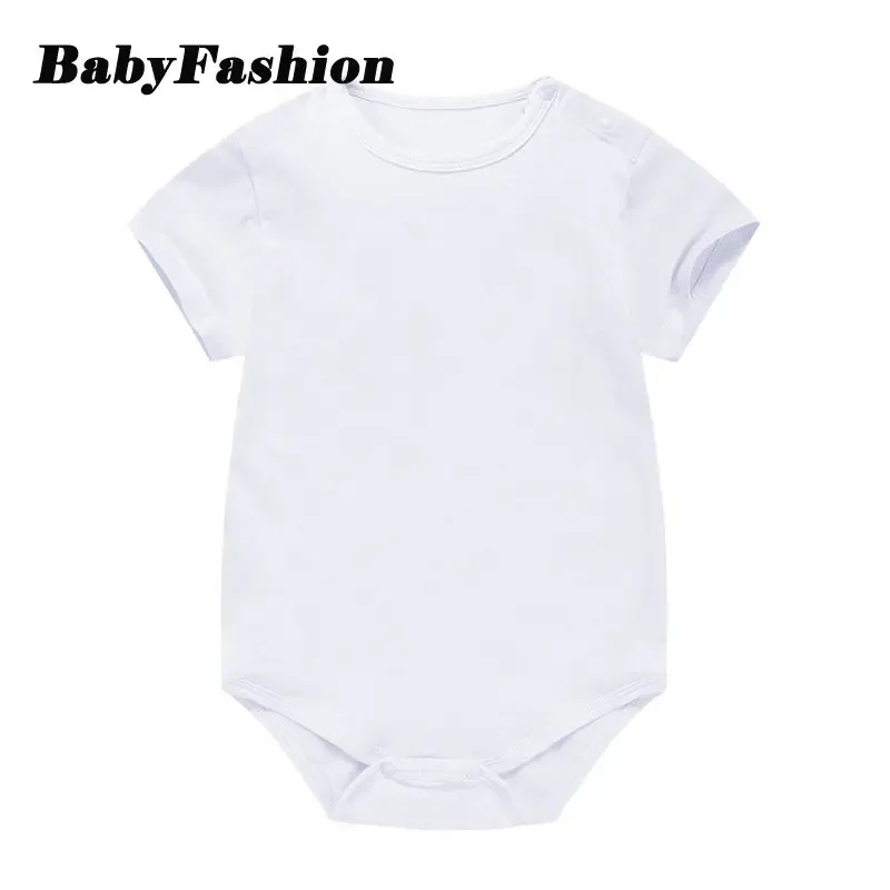 18-24M Multiple Colors Soft Cotton Rompers for Baby Boys Newborn Creeper Solid Color Short Sleeve Summer Romper Girls Clothes