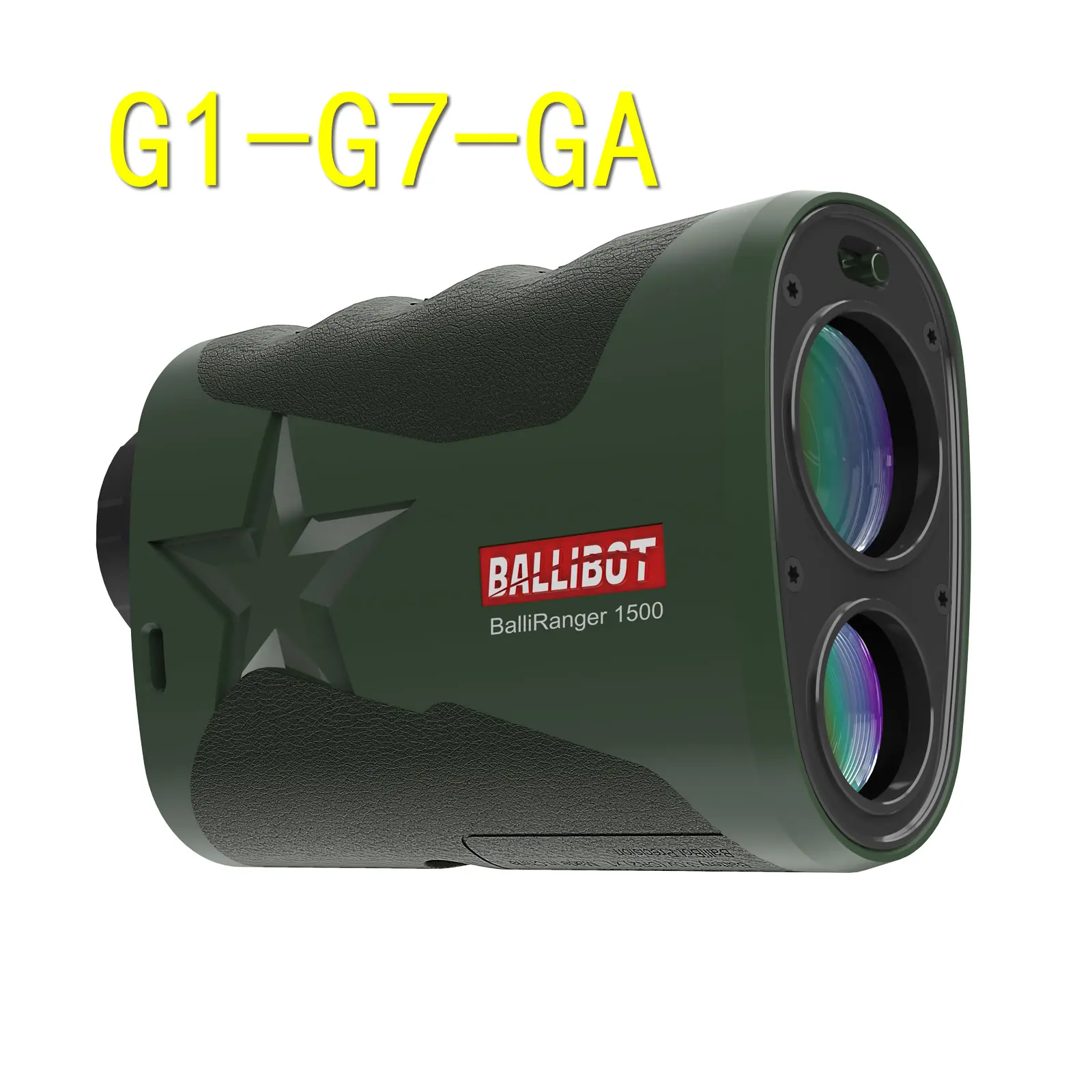 1500m Long Distance Ballistic Laser Rangefinder with built-in 4DOF Ballistic Calculator and Wind Inout for Hunting