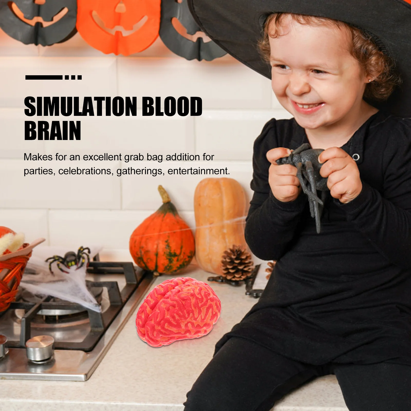 

1Pcs Artificial Blood Brain Simulation Halloween Prank Tool Party Festival Game Decoration Creepy Fun Grab Bag