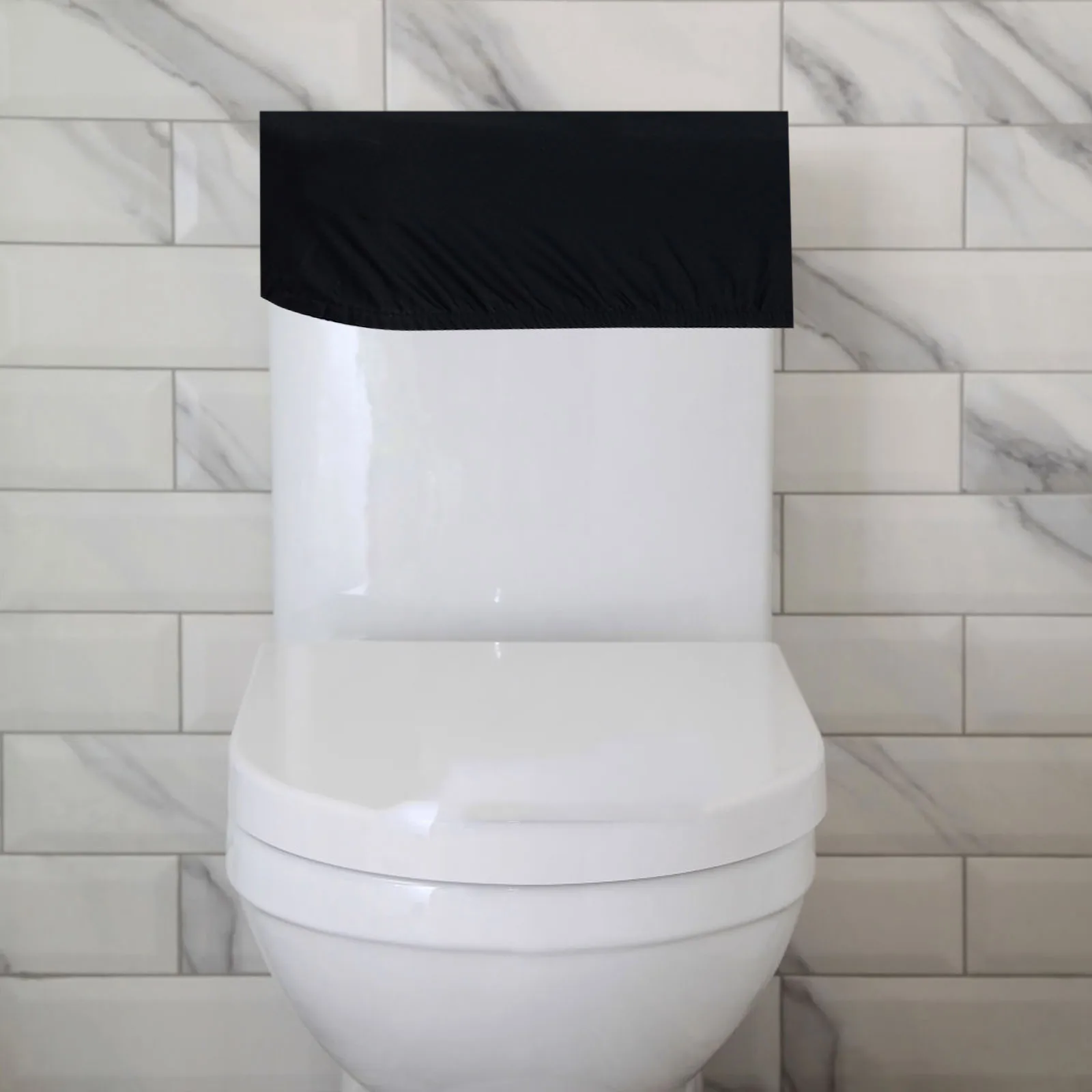 

Universal Black Tank Lid Replacement Dustproof Moisture Resistant Easy Installation Back Of Toilet Tank Cover For