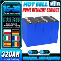 EU Stock 8000 cycle Grade A 320Ah Lifepo4 Battery 3.2V Lithium iron phosphate Rechargeable Cell DIY 12V 24V 48V Camping RV Solar