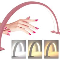 Dimmable U-shaped Nail Lamp 3 Light Color Eye Protect Half Moon Nail Light 180-degree illumination Multi-functional