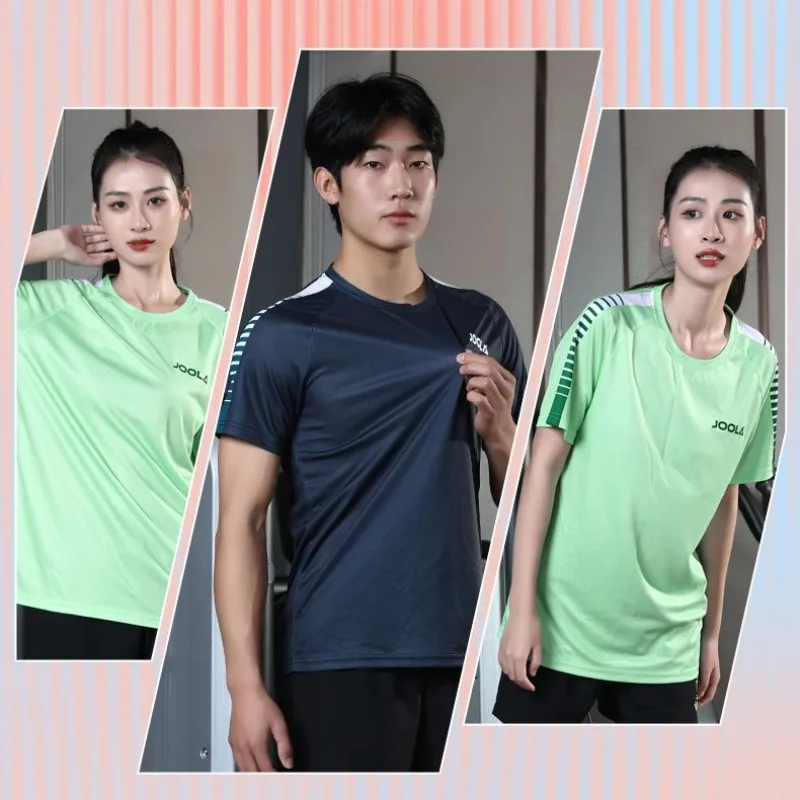

JOOLA table tennis jersey, warrior round neck training suit, sports short sleeved top, jersey short T-shirt