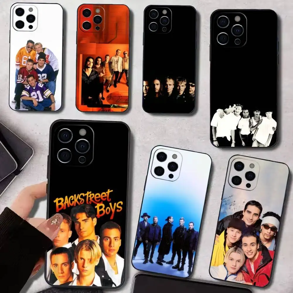 

Band B-Backstreet B-Boys BSB Phone Case For IPhone 17,16,15,14,13,12,11,Plus,Pro,Max,Plus,XS,soft case Black silicone