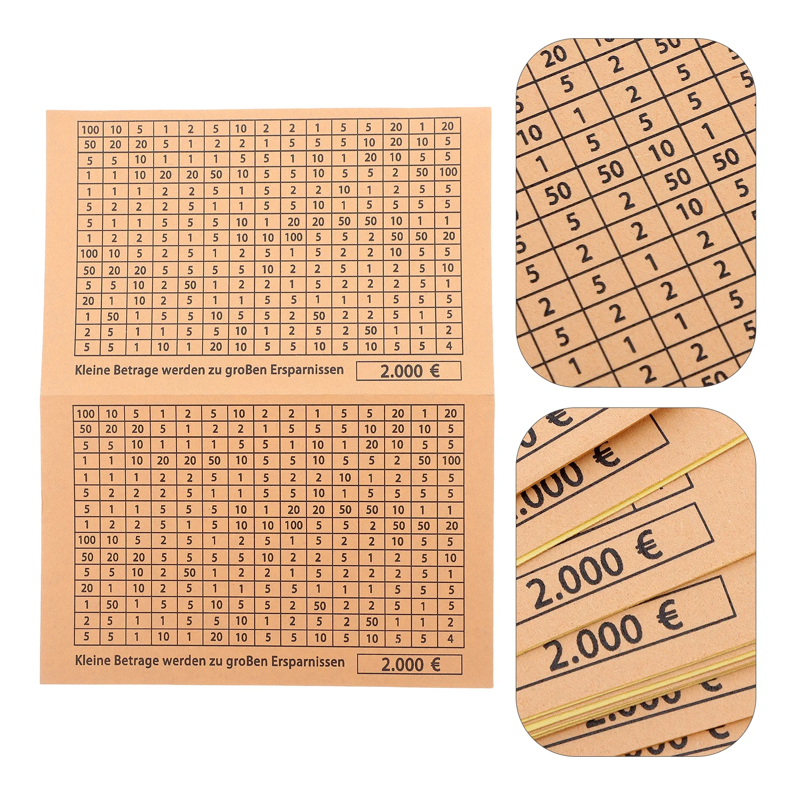 30pcs Piggy Bank Stickers: 2000 Euros Replaceable Savings Tracker Sheets For Kids Financial Planning Clear Number Labels Cash