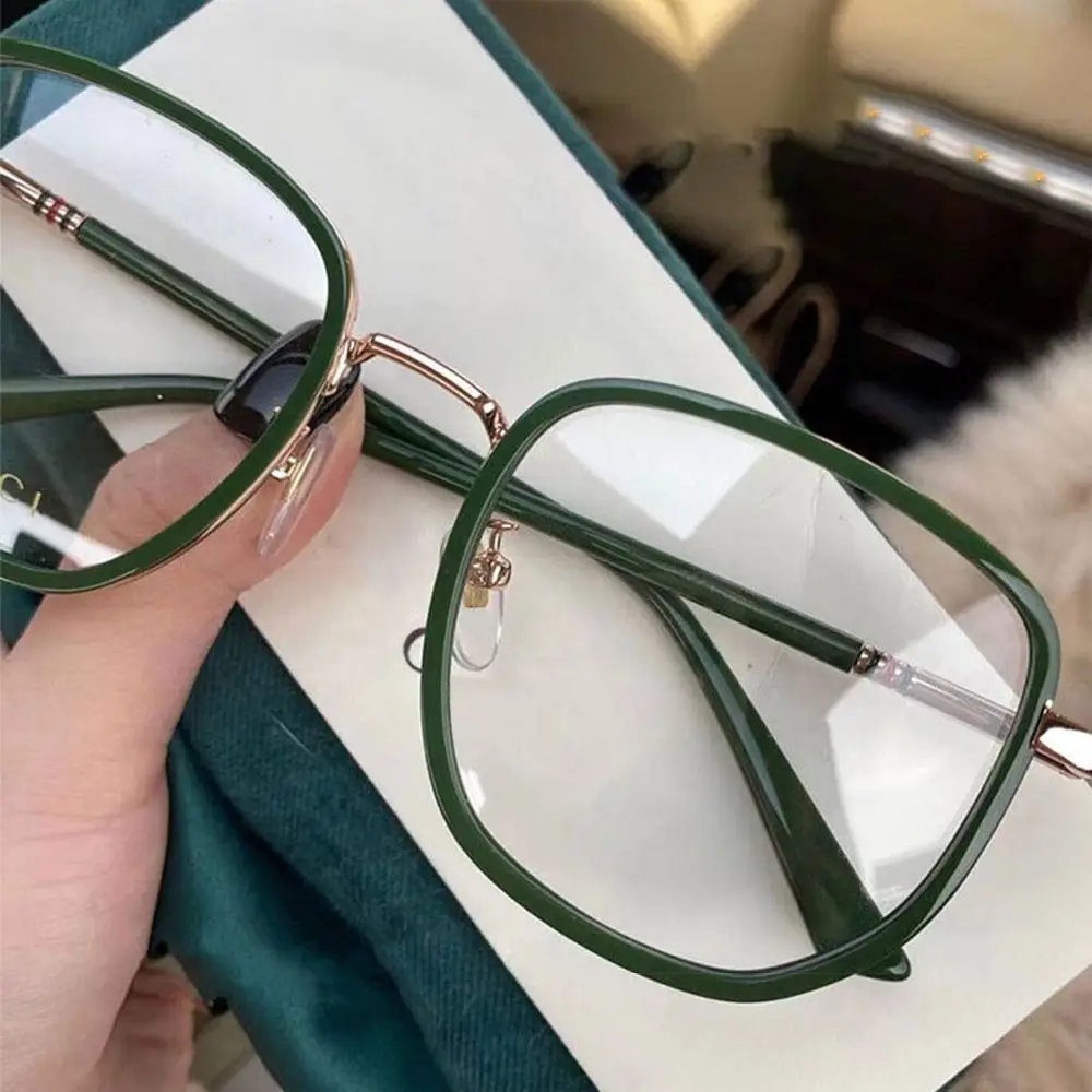 نظارات بإطار مربع مضادة للضوء الأزرق، خفيفة للغاية، متوافقة مع وصفة طبية للحماية من الإشعاع، نظارات القراءة والألعاب للجنسين #5