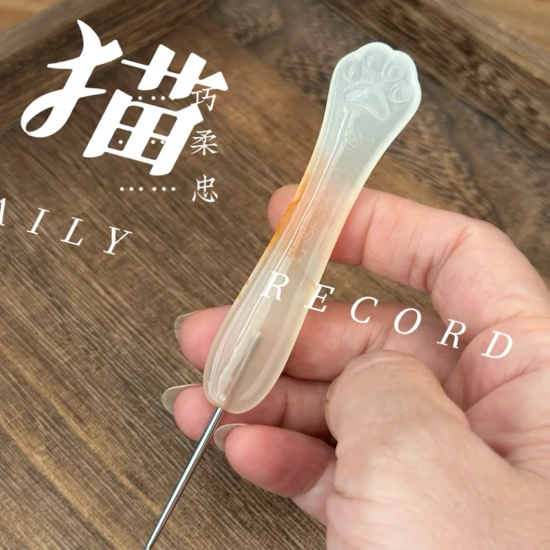 

Seven Needles Square Resin Jade Cat Claw Fourth Generation Needle Finished Crochet, No Broken Needle After-sales