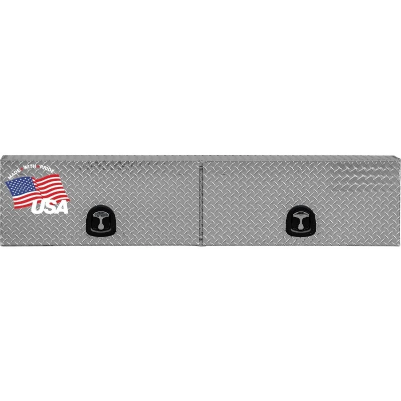 

Ящик для инструментов для грузовиков Topsider 1701351, 16x13x72 дюйма, алюминий с алмазным протектором, двойные откидные двери, сжатие с блокировкой