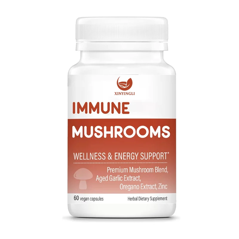 

Immune mushrooms+- Mushroom and herbal dietary supplements - Health and energy support * - Chaga and aged garlic extracts