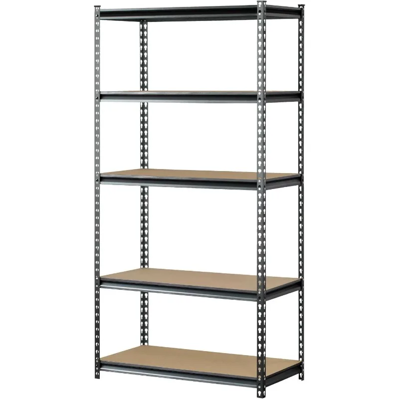 UR361872PB5PAZ-SV Silver Vein Steel Storage Rack, 5 Adjustable Shelves, 4000 lb. Capacity, 72