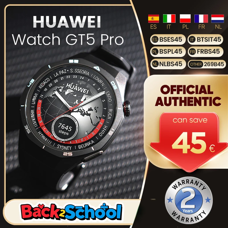 Huawei orologio gt5 pro smartwatch 46mm/42mm versione globale 2024 nuovo per uomo donna orologi originali ufficiali 1.43 AMOLED NFC ECG