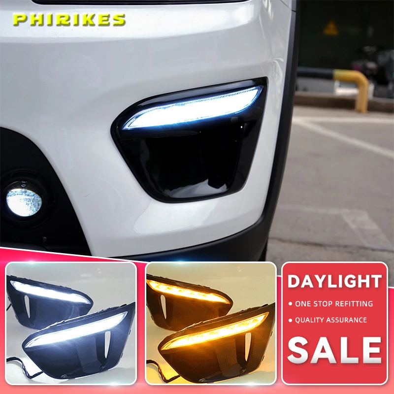 

For KIA RIO X-Line 2018 2019 LED DRL headlight headlights daytime running lights fog lights fog light foglights Russian version