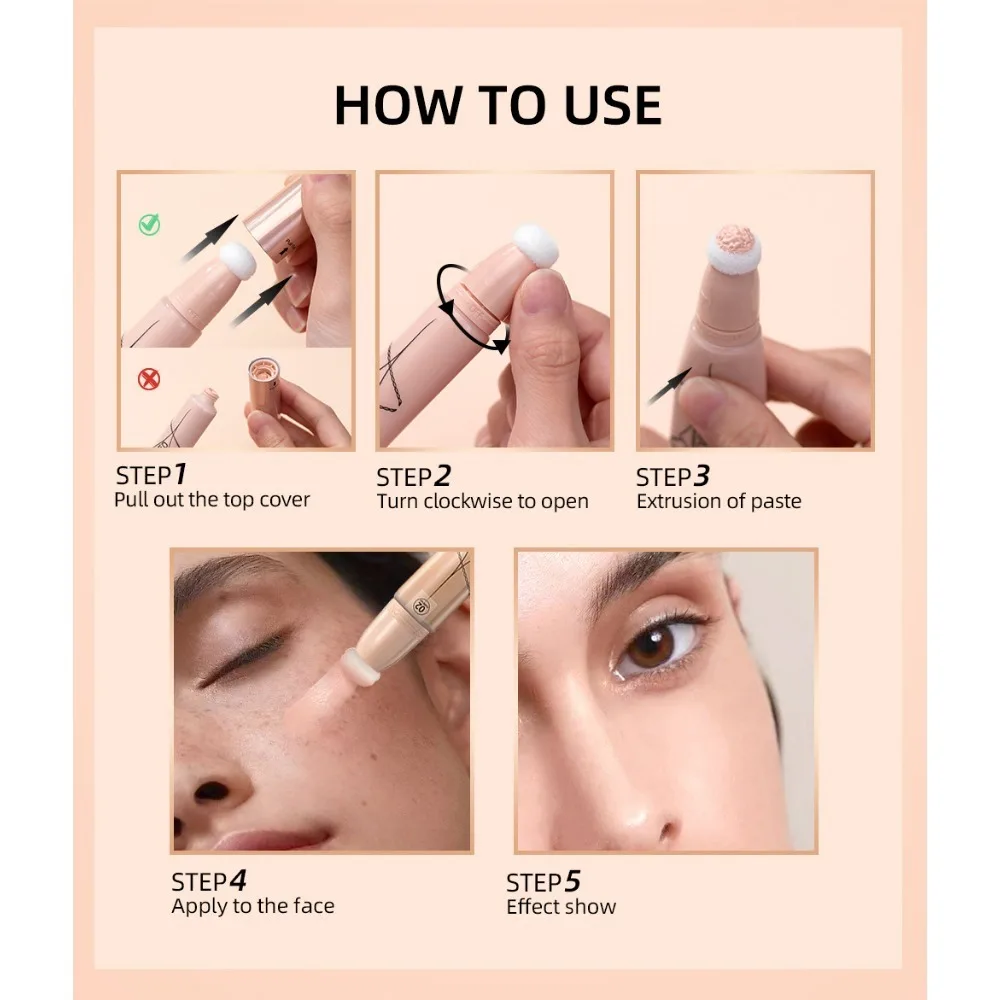 Crème de fond de teint liquide 4 couleurs, imperméable, longue durée, contrôle de l'huile, crème de Base contre l'acné, maquillage, correcteur mat hydratant