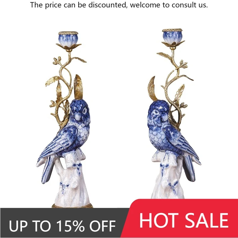 

Fancy Pigeon Brass Ceramic Candle Dog For Home Decorations Hotel Living Room Home Decor Vintage For Home