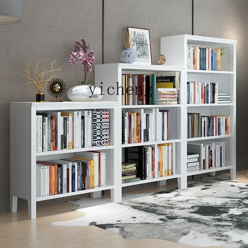 L13 Solid Wood Bookshelf Floor-to-ceiling Simple All-solid Wood Bookcase Multi-layer Storage Children's Storage Shelf