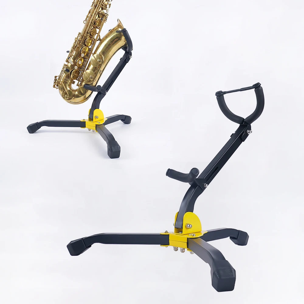 

Dozzly Saxophone Stand Foldable Woodwind Instrument Accessories Tripod Holder Portable Metal Floor Bracket
