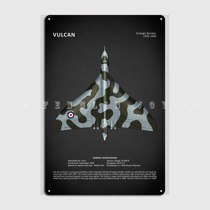 The Vulcan Metal Sign Cinema Garage Kitchen Custom Wall Decor Tin Sign Poster