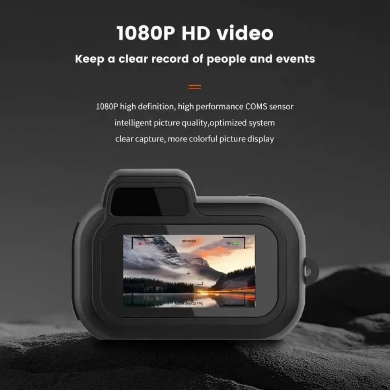 Thumb Mini Keychain Camera Screen HD 1080P Key Chain Portable Retro CCD Digital Camera Pocket DV Video Recorder Flash Lamp Gift