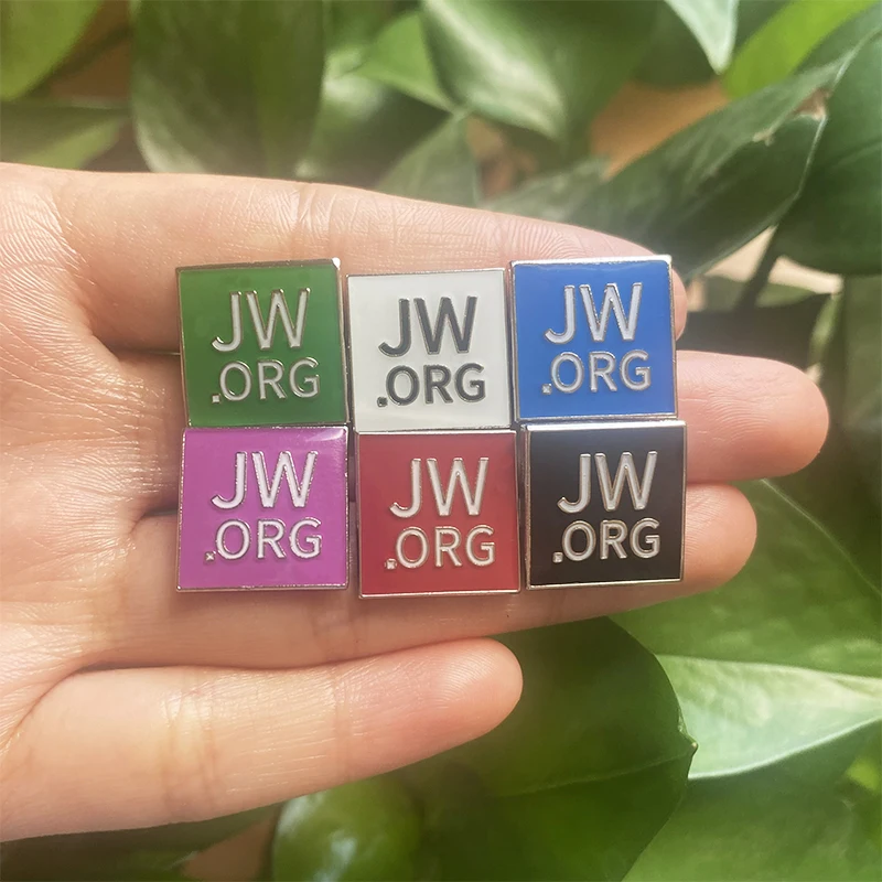 JW. ORG-Soft Enamel Pins, Simple Patter Brooch, Advertising Lapel Pin, Blue, Black, Red, Green, Purple, Factory Price